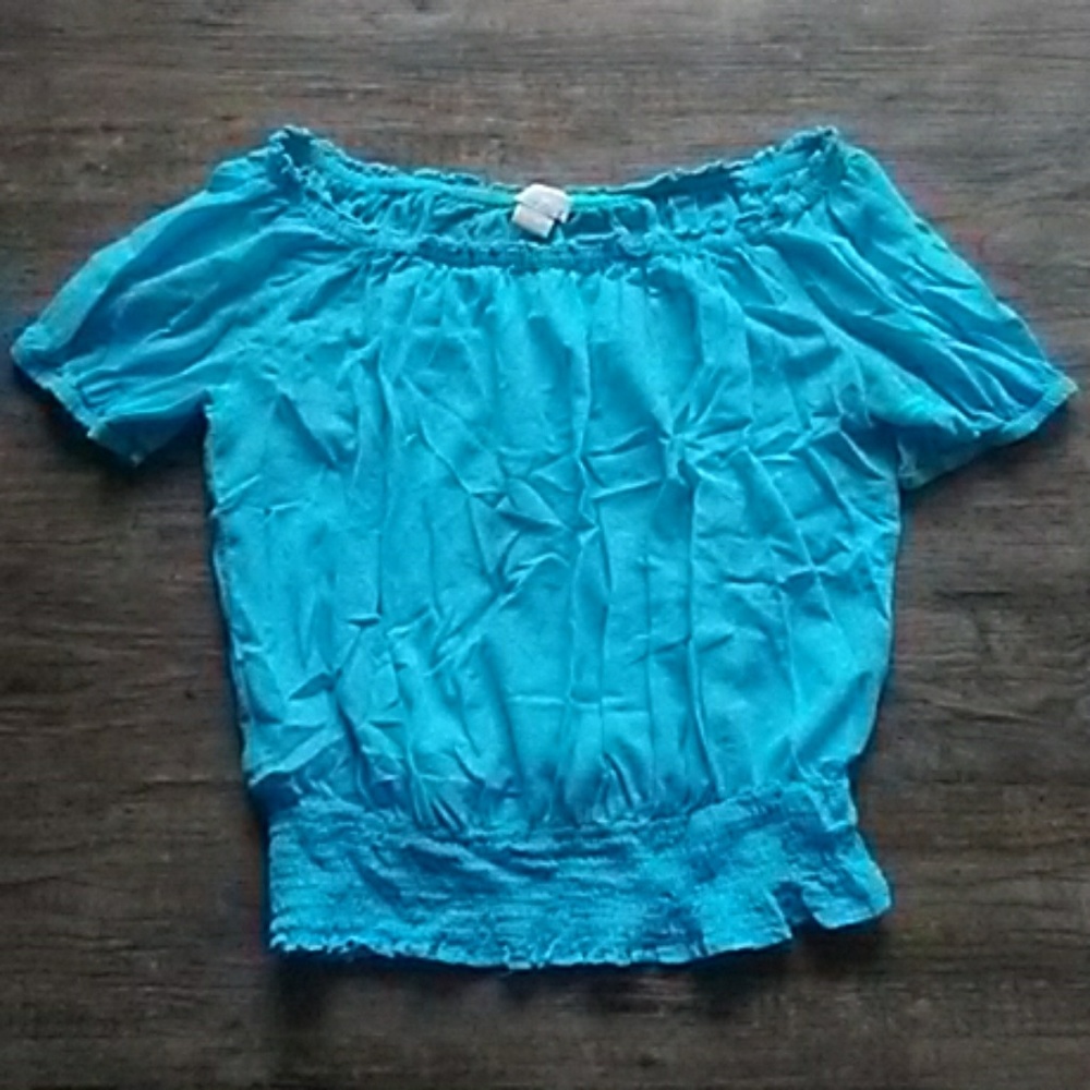 Michael Kors Ribbed Off Shoulder Top